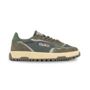 Maxi sål sneakers i khaki nuancer