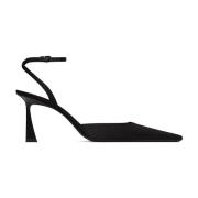 Klassiske sorte slingback pumps