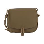 Grøn Læder Crossbody Taske