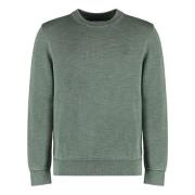 Ribbet Bomuld Crew-Neck Sweater