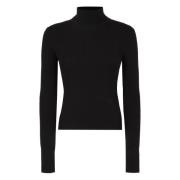 Ribstrikket Turtleneck Sweater