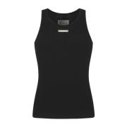 Sort Tank Top Skjorte