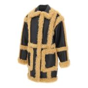 Hadlee Sort Faux Shearling Frakke