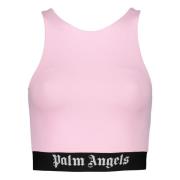 Logo Crop-top Elastisk Talje