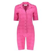 Logo Jacquard Jumpsuit med Terry Cloth