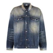 Vintage Denim Jakke Unisex Linje