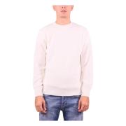 Hvid Sweater Rund Hals Pluriball