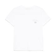 Hvid Logo T-shirt og Polo