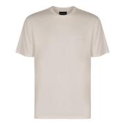 Bomuld T-shirt med tone-i-tone print