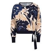 Blomstret Batwing Sweater