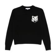 Sort Fox Head Logo Sweater