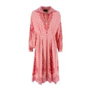 Blomstret Paisley Midi Kjole