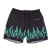 Flames Badeshorts Sort/Grøn