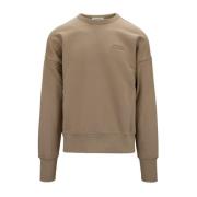 Herre Pullover Sweatshirt med Broderet Logo