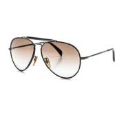 Aviator solbriller med acetat- og metalramme