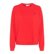 Flame Scarlet Broderet Sweatshirt