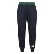 Børstet Loopback Farveblokerede Sweatpants