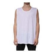 Hvid Bomuld Tank Top