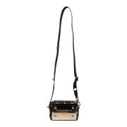 Leopard Jacquard Crossbody Taske med Aftagelig Rem