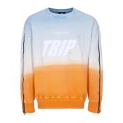 Triple J Crewneck Sweatshirt Cyan/Orange