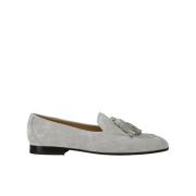 Damesuede loafer | grå