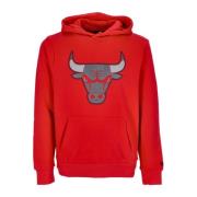 Chicago Bulls Logo Hættetrøje Rød/Sort