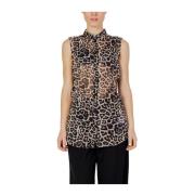 Leopard Ærmeløs Bluse ModelStyle