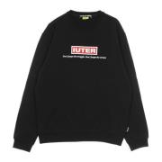 Sort Letvægts Crewneck Sweatshirt Langærmet