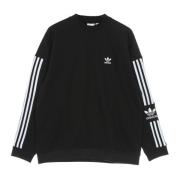 Sort Crewneck Sweatshirt med Logo