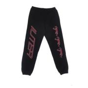 Sort Skeleton Sweatpants Tracksuit Elastisk Bund