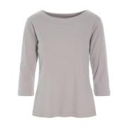 Opal Grey Rib Bluse Naibu Stil