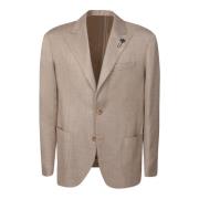 Beige Blazer til Mænd