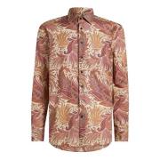 Blomstret Paisley Print Skjorte