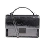 Patent Leather Venezia Taske med Metaldetaljer