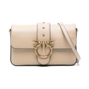 Blød Beige Crossbody Taske Love Birds