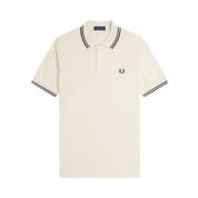 Polo T-shirt med dobbelt stribe