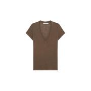 Linned V-hals T-shirt RODEO