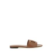 Brun Cutout Flade Sandaler