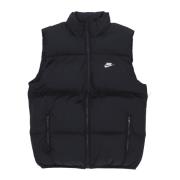 Sort/Hvid Puffer Vest Dunjakke