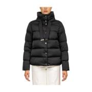 Kort Satin Puffer Jakke