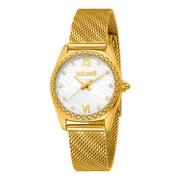 Elegant Guld Mesh Analog Kvartsur