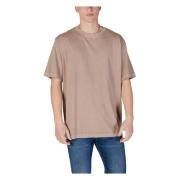 Laks Bomuld Rund Hals T-Shirt