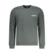 Grøn Crew Neck Logo Sweatshirt