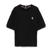 Sorte T-shirts og Polos med Logo Patch