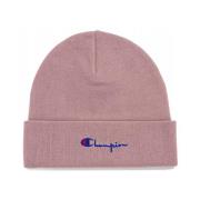 Pink Script Logo Beanie Cap