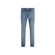 Slim Fit Lavtaljet Faded Jeans