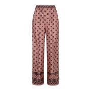 Silke Satin Jacquard Pyjamas Bukser