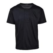 Serafino T-shirt i polyester bomuld blanding