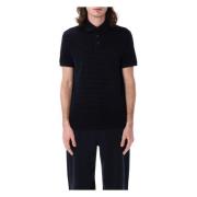 Marine Flocked Logo Polo Shirt SS25