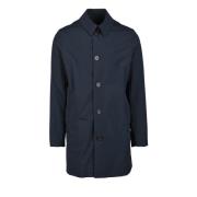 Nylon Trench Coat med knapper